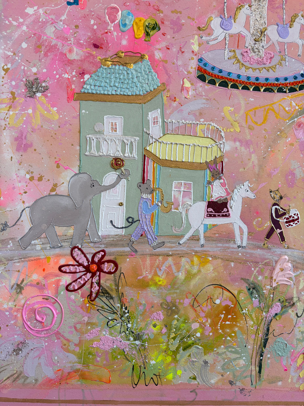 Originalkunstwerk "inner child in a fantasy daydream"