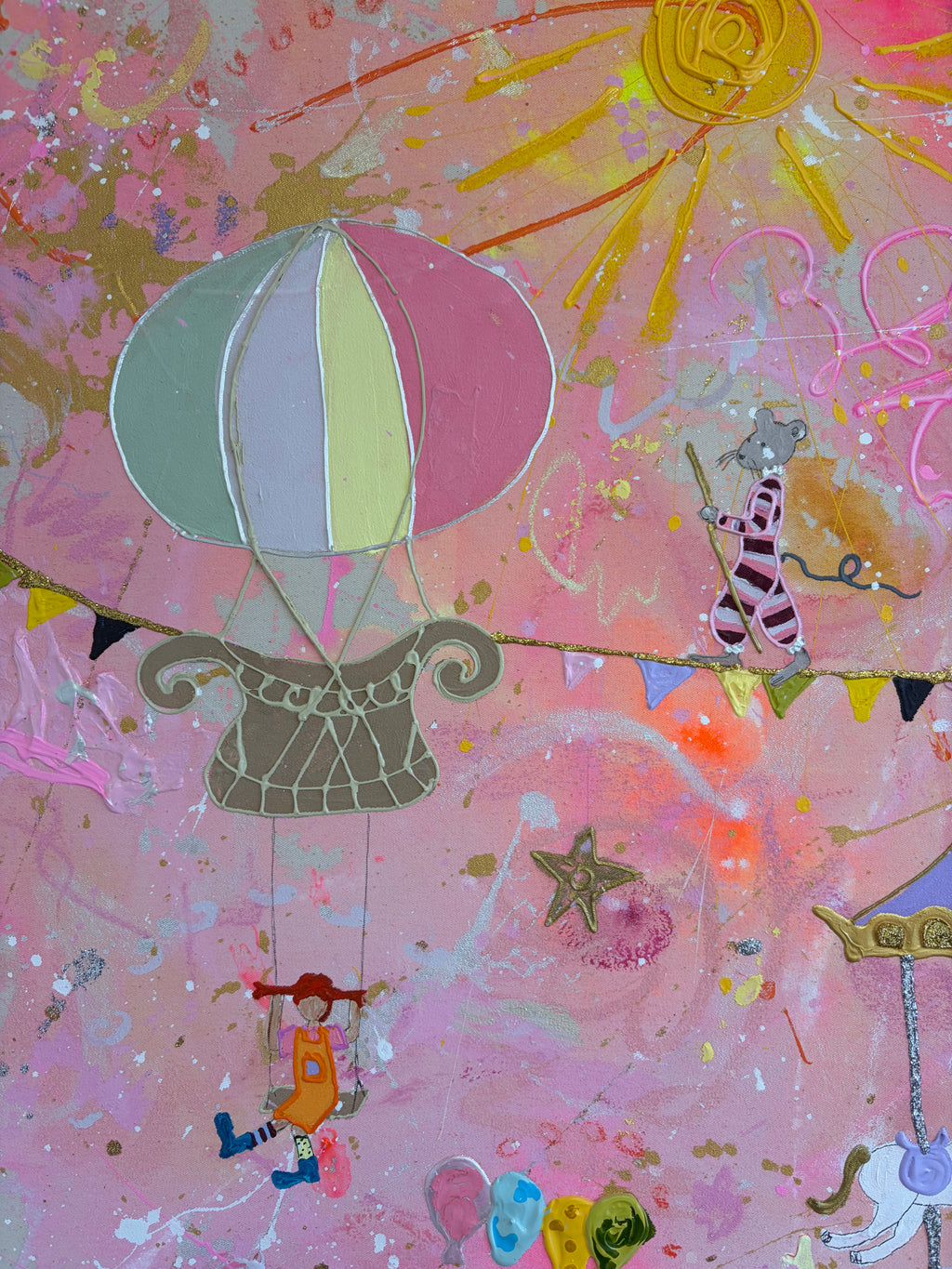Originalkunstwerk "inner child in a fantasy daydream"