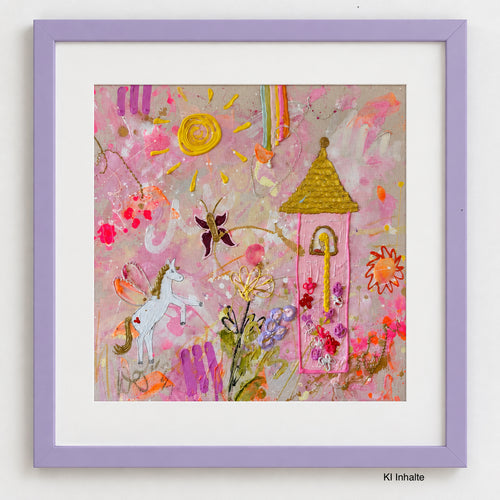 Fine Art Kunstprint " an unicorn lovestory "