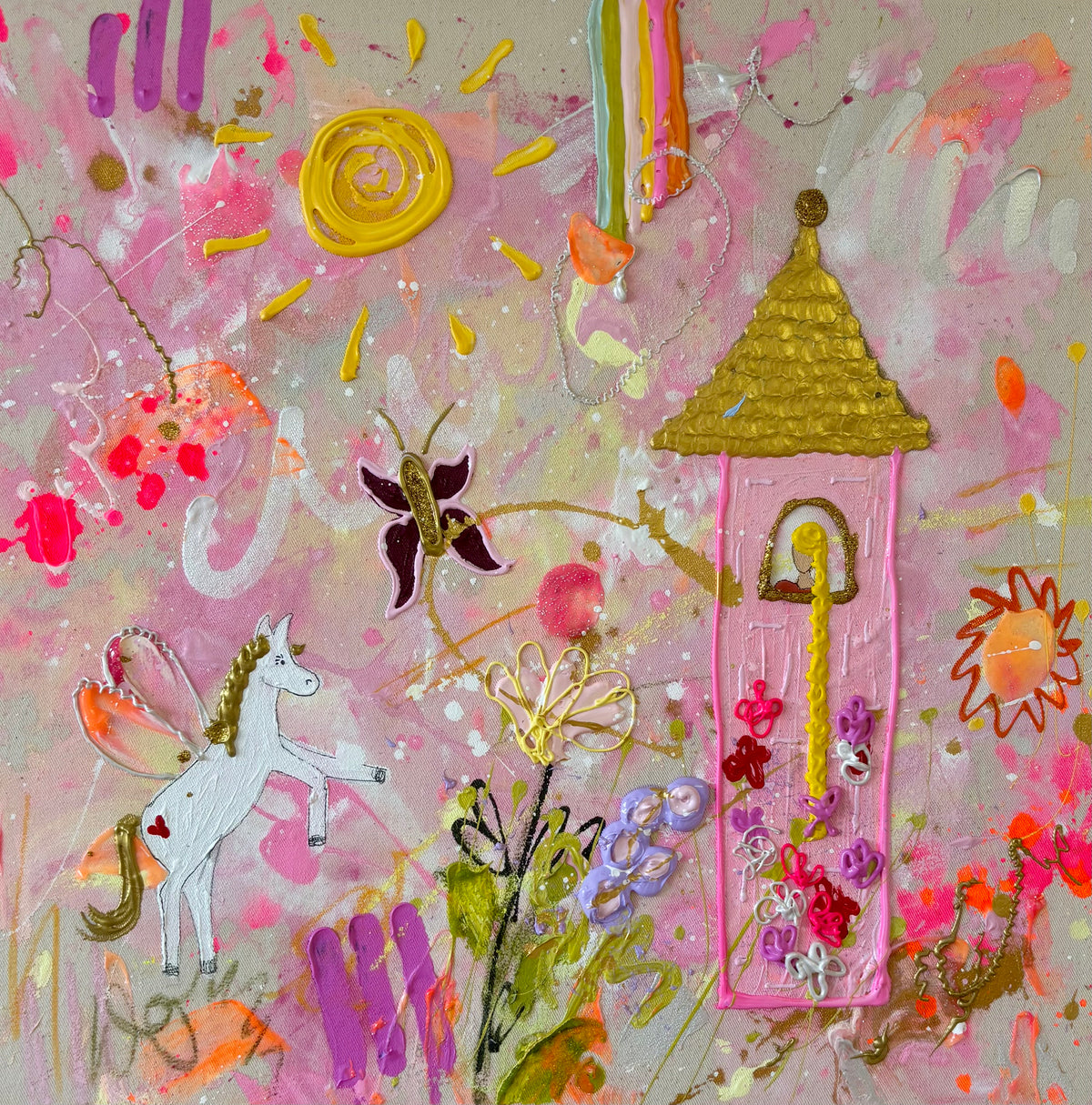 Fine Art Kunstprint " an unicorn lovestory "