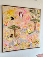 Originalkunstwerk "Golden Safari Stories"