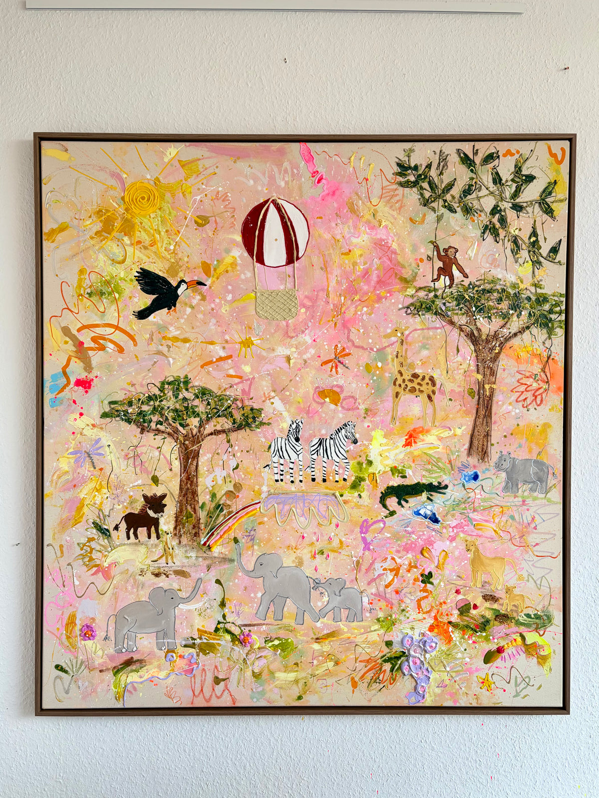 Originalkunstwerk "Golden Safari Stories"