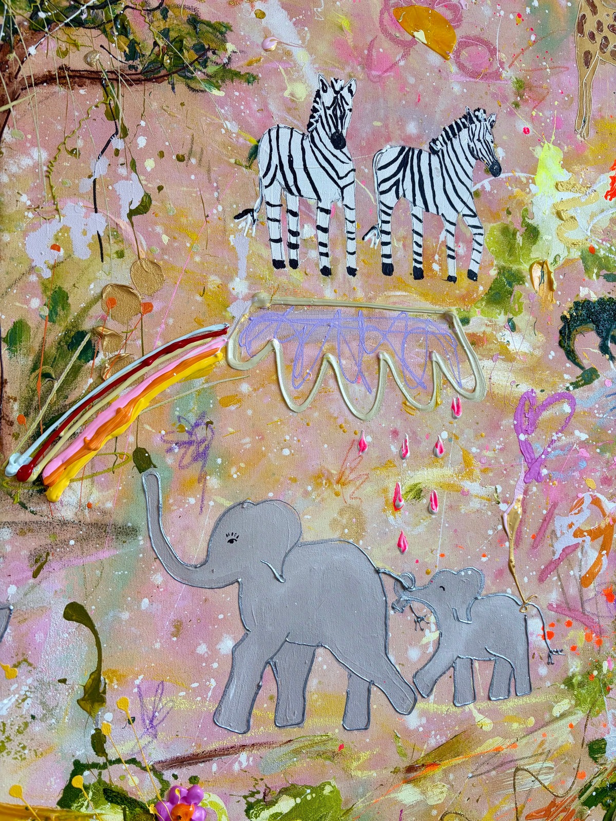 Originalkunstwerk "Golden Safari Stories"