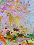Originalkunstwerk "Golden Safari Stories"