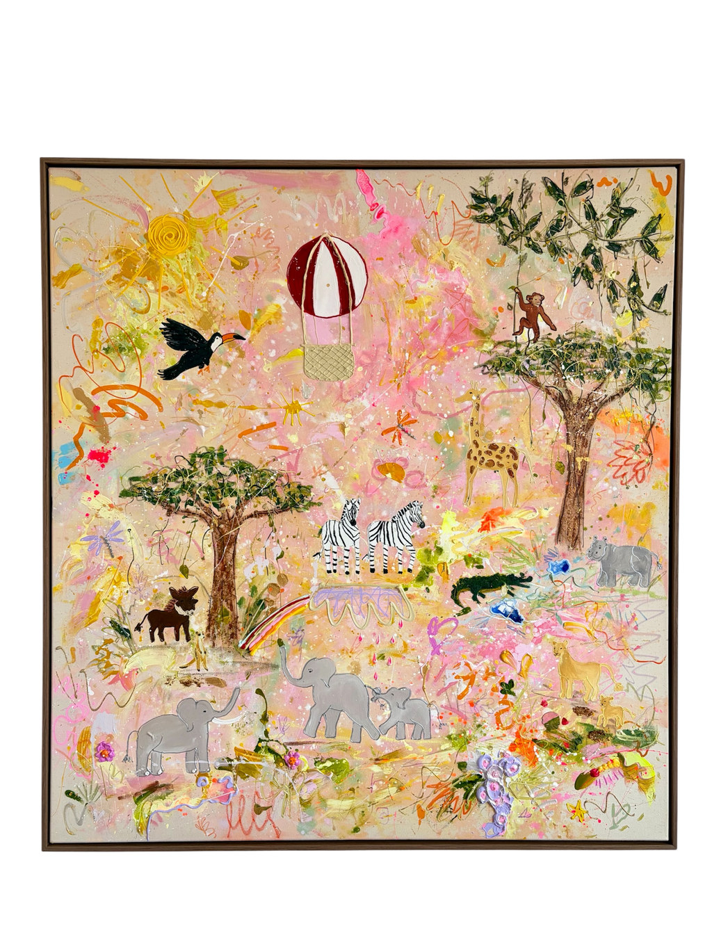 Originalkunstwerk "Golden Safari Stories"