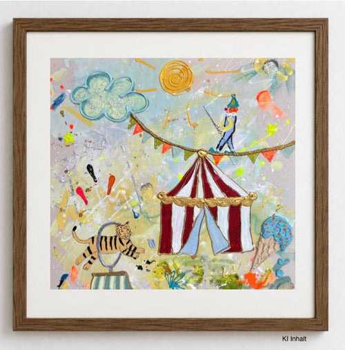 Fine Art Kunstprint " a mini circus adventure story "