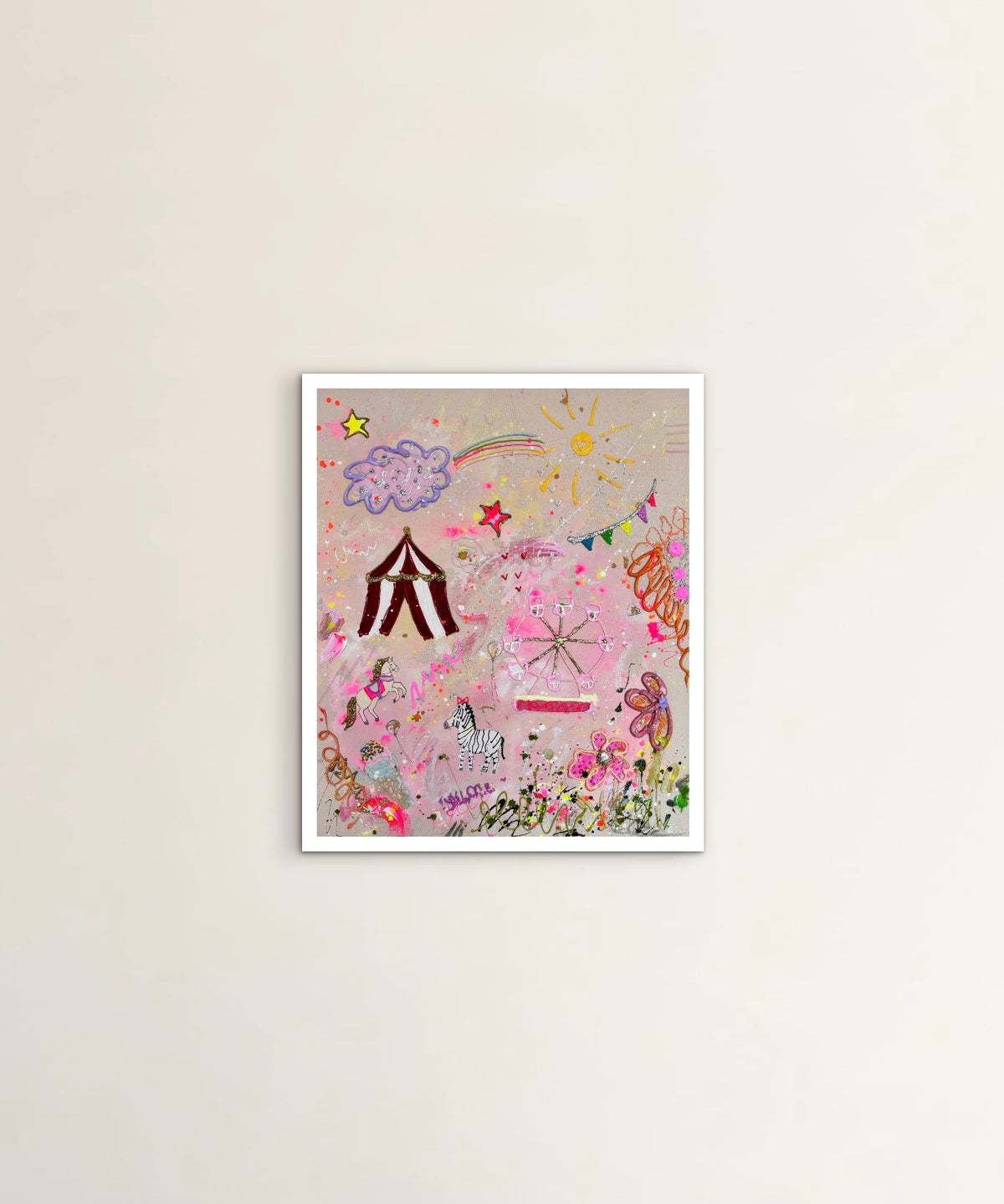 Fine Art Kunstprint "Mini Funfair I"
