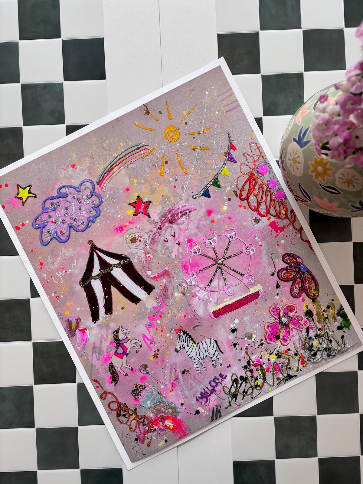 Fine Art Kunstprint "Mini Funfair I"